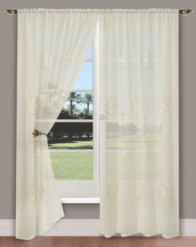 Sofian Polyester Rod Pocket Curtain Panel ClassicLiving Panel Size: 150cm Width x 137cm Drop, Curtain Colour: White on Productcaster.