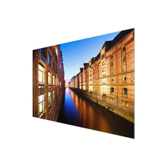 Hamburg Storage City - Photograph Print on Glass East Urban Home Size: 60 cm H x 90 cm W on Productcaster.