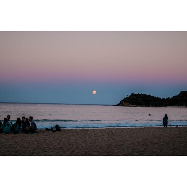 Purple Sunset Beach Photography House of Hampton Size: 51cm H x 76cm W x 3.8cm D on Productcaster.