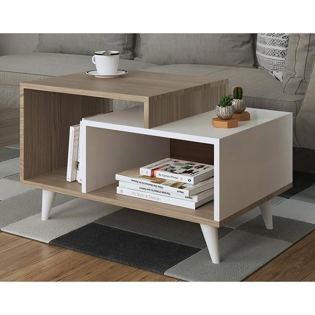 Davon Coffee Table Norden Home Colour: White/Avola on Productcaster.