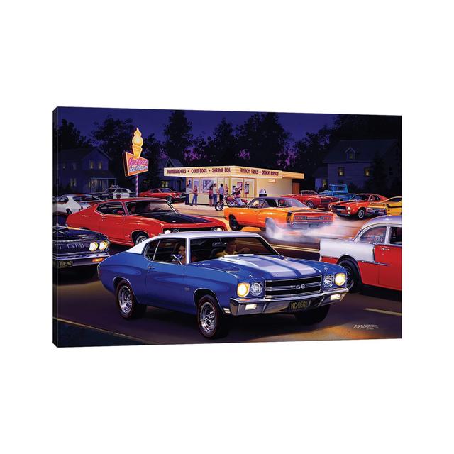 Fast Fred's by Bruce Kaiser - Wrapped Canvas Photograph Latitude Run Size: 20.32cm H x 30.48cm W x 1.905cm D on Productcaster.