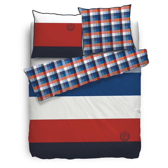 Arhus Reversible Bed Linen Cottonfield Size: Helix Single Duvet Set and Square Pillowcase on Productcaster.