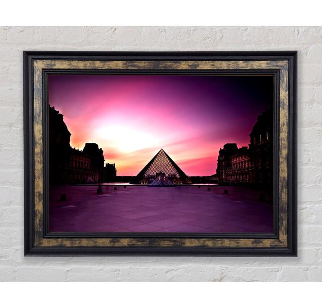 Louvre Museum At Sunset - Single Picture Frame Art Prints Bright Star Size: 29.7cm H x 42cm W x 8cm D on Productcaster.