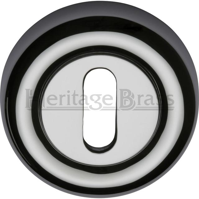 Heritage Key Escutcheon Heritage Brass Finish: Satin Nickel on Productcaster.