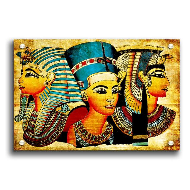 Heads of Three Egyptian Kings Ethnic - Unframed Graphic Art Print on Acrylic East Urban Home Size: 29.7cm H x 42cm W on Productcaster.