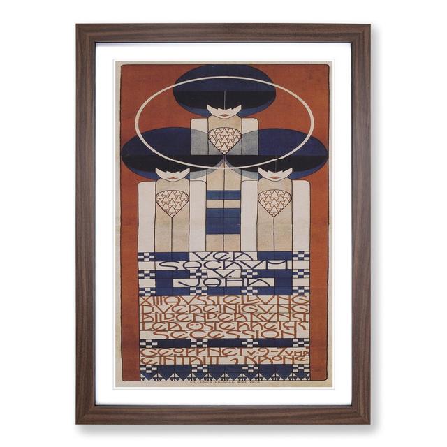 Secession by Koloman Moser - Picture Frame Graphic Art East Urban Home Frame Option: Walnut Framed, Size: 48cm H x 36cm W x 2cm D on Productcaster.