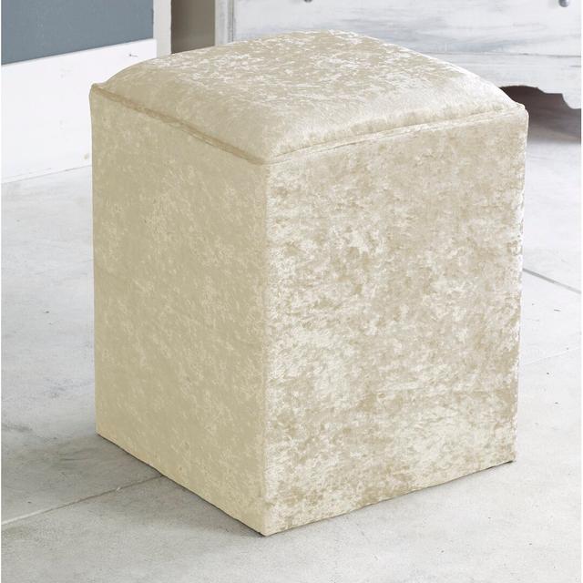 Pouf Henriquez Canora Grey Polsterfarbe: Creme on Productcaster.