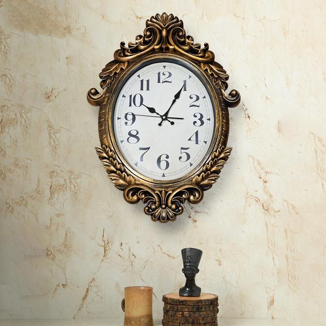 Briella Wall Clock Astoria Grand Colour: Gold on Productcaster.