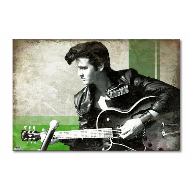 Leinwandbild „Elvis“, Grafikdruck East Urban Home Größe: 60 cm H x 90 cm B x 2 cm T on Productcaster.