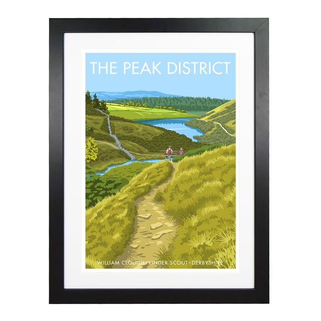 The Peak District by Stephen Millership - Graphic Art Print on Paper George Oliver Size: 54cm H x 44cm W x 2.2cm D, Frame Options: Black on Productcaster.