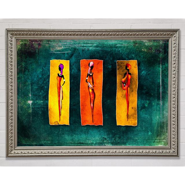 Three Traditional African Framed Print Bright Star Size: 21cm H x 29.7cm W x 3cm D on Productcaster.