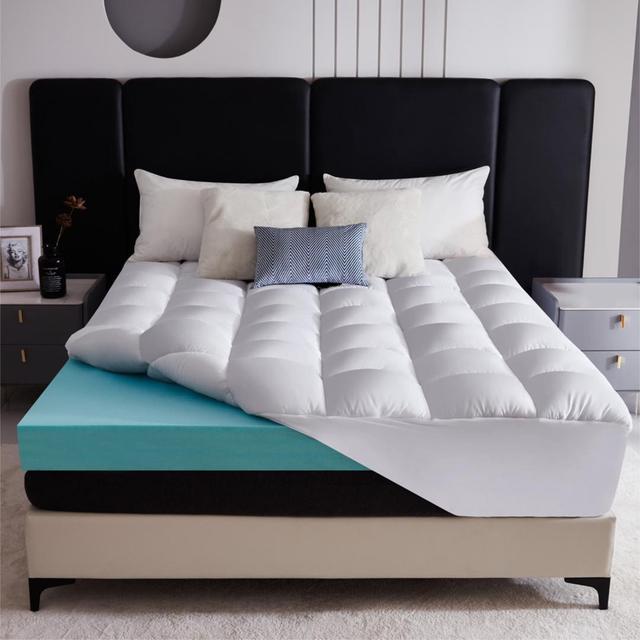 10cm Memory Foam Mattress Topper Symple Stuff Bed Size: Small Double (4') on Productcaster.