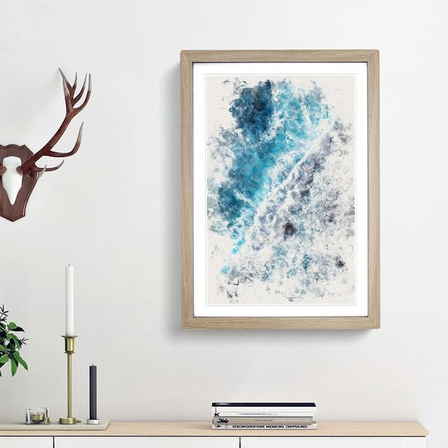 The Beauty of the Ocean - Picture Frame Graphic Art East Urban Home Size: 87cm H x 62cm W x 2cm D, Frame Option: Oak Framed on Productcaster.