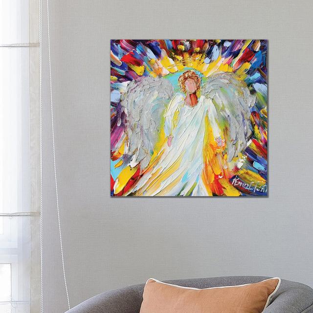 Grandma Angel by Karen Tarlton - Wrapped Canvas Painting Maturi Size: 66.04cm H x 66.04cm W x 1.91cm D on Productcaster.