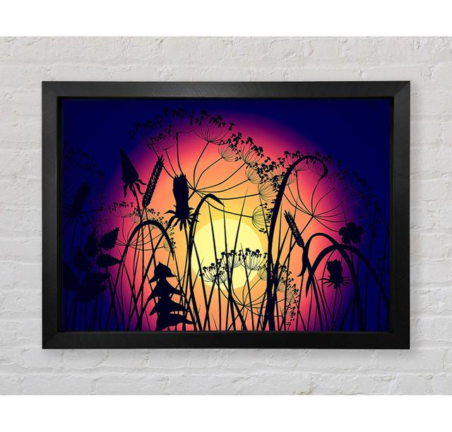 Flower Sun Glow - Single Picture Frame Art Prints Bright Star Size: 100cm H x 141.4cm W x 3.4cm D on Productcaster.