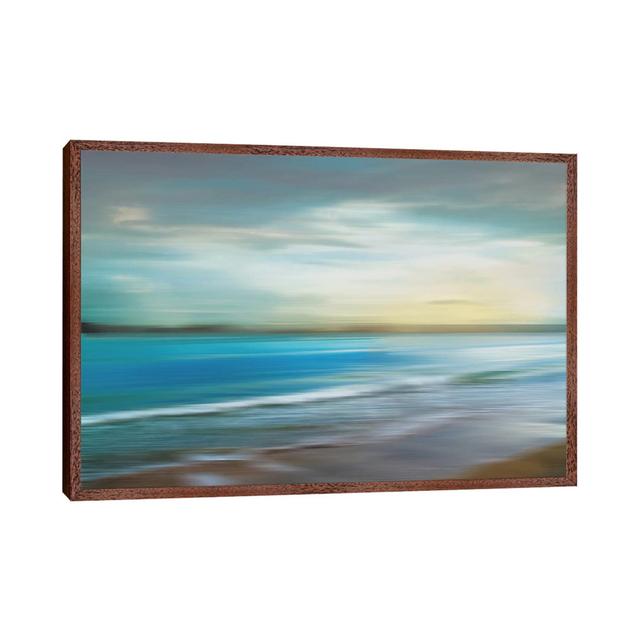 Ocean Plains Highland Dunes Size: 45.72cm H x 66.04cm W x 3.81cm D, Format: Classic Wood Floater Framed on Productcaster.