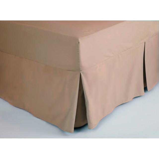 200 TC 50/50 Percale Polycotton Tailored Bed Valance Belledorm Colour: Walnut Whip, Size: Single (3') on Productcaster.