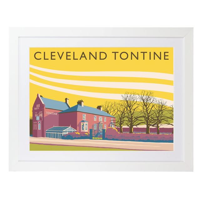 Cleveland Tontine - Graphic Art Print on Paper 17 Stories Frame Option: White Framed, Size: 40cm H x 50cm W x 3cm D on Productcaster.