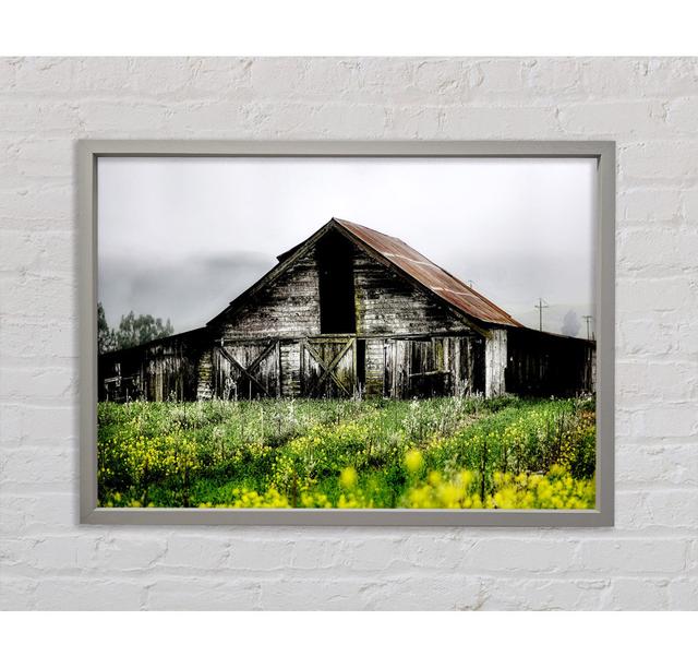 Alte Scheune - Einzelner Bilderrahmen Kunstdrucke auf Leinwand Brambly Cottage Größe: 84,1 cm H x 118,9 cm B x 3,3 cm T on Productcaster.