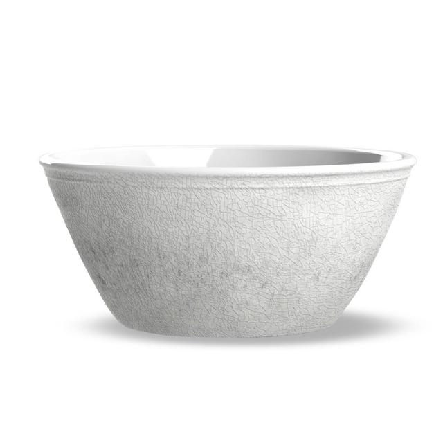 Keirin Melamine Salad Bowl (Set of 8) Marlow Home Co. Colour: White on Productcaster.