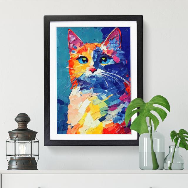 Dimitrov Cat Palette Knife Vol.2 - Picture Frame Print ClassicLiving Size: 46cm H x 34cm W, Format: Oak Framed on Productcaster.