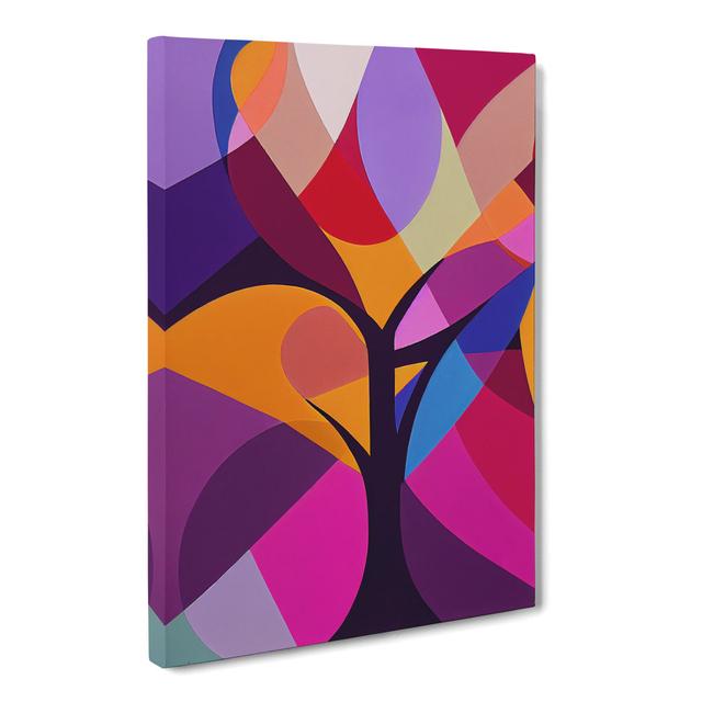 Ariock Plum Tree Orphism - Wrapped Canvas Graphic Art Marlow Home Co. Size: 76cm H x 50cm W x 3cm D on Productcaster.