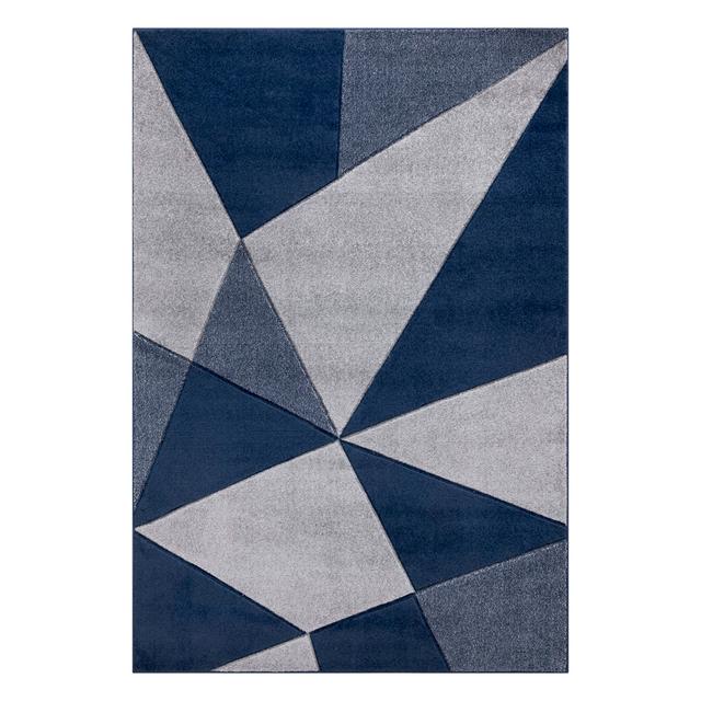 Angelika Power Loomed Navy/Grey Rug Ivy Bronx Rug Size: Rectangle 160cm x 230cm on Productcaster.