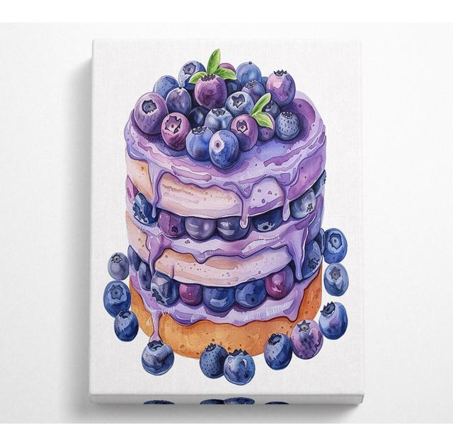 Blueberry Cake - No Frame Art Prints on Canvas Latitude Vive Size: 106.6cm H x 66cm W on Productcaster.