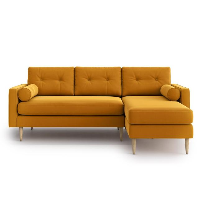 Mayra 2 - Piece Upholstered Made to Order Corner Sectional Hykkon Upholstery Colour: Riviera 41 on Productcaster.