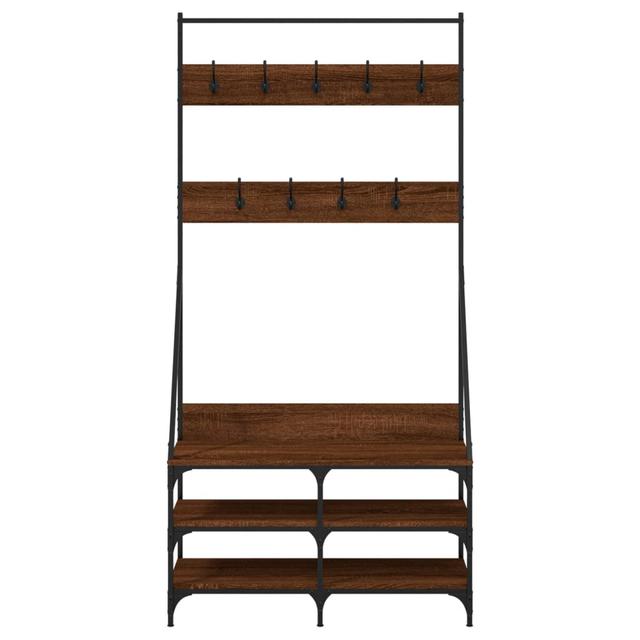 Brenford 90cm Clothing Rack Borough Wharf Colour: Brown Oak on Productcaster.