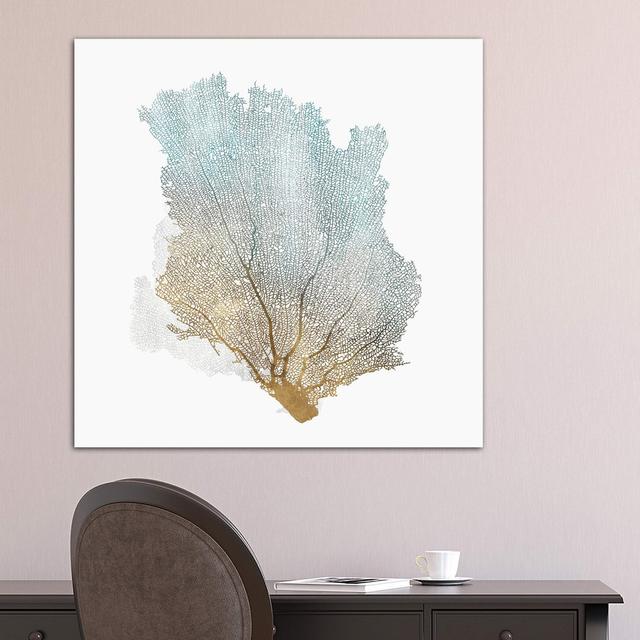 Delicate Coral I by Isabelle Z - Wrapped Canvas Graphic Art Print House of Hampton Size: 93.98cm H x 93.98cm W x 1.91cm D on Productcaster.