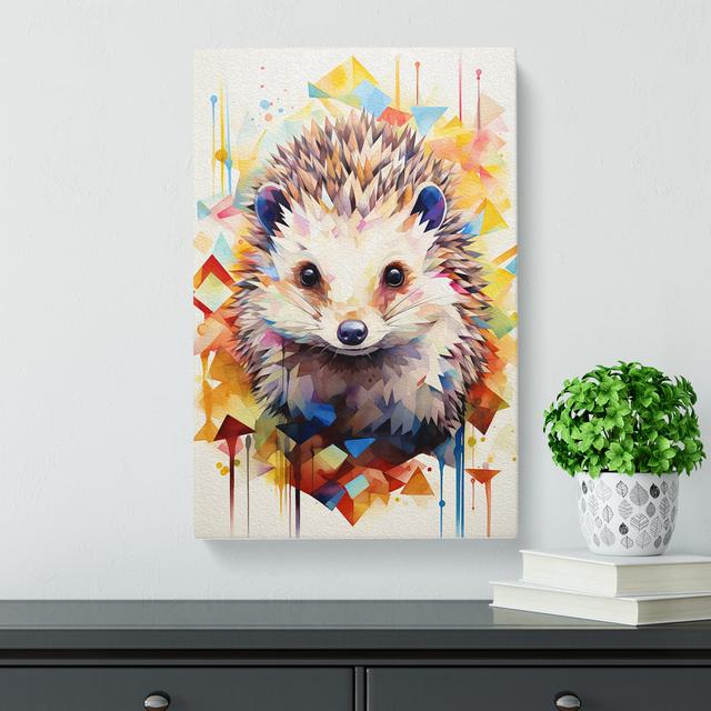 Hedgehog GeometricNo.2 - No Frame Art Prints Alpen Home Size: 76cm H x 50cm W x 3cm D on Productcaster.