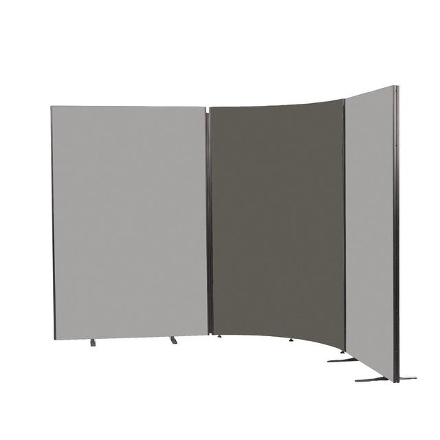 Wood Partition Symple Stuff Size: 122.5cm H x 160cm W x 3cm D, Colour: Gunmetal on Productcaster.