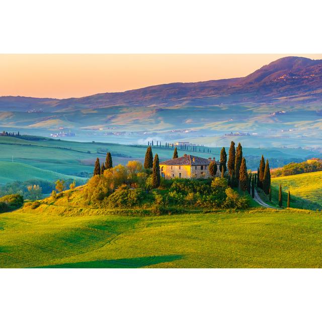 Tuscany Landscape - Wrapped Canvas Photograph Alpen Home Size: 51cm H x 76cm W on Productcaster.