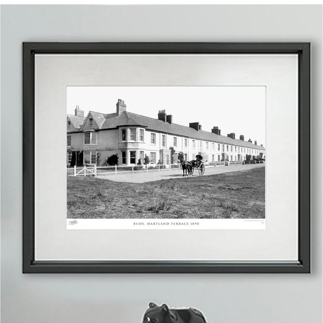 'Bude, Hartland Terrace 1890' - Picture Frame Photograph Print on Paper The Francis Frith Collection Size: 45cm H x 60cm W x 2.3cm D on Productcaster.