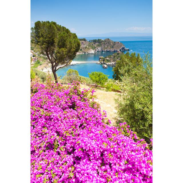 Coastline Taormina In Sicily by Xenotar - Wrapped Canvas Art Prints 17 Stories Size: 30cm H x 20cm W on Productcaster.