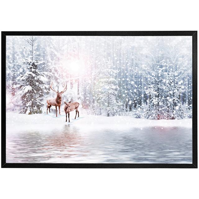 Tremee In The Frost - Single Picture Frame Print Alpen Home Size: 61cm H x 91cm W x 4cm D, Frame Colour: Black on Productcaster.