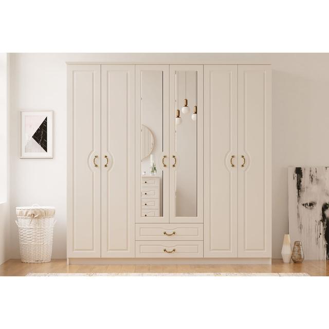 Anne 6 Door Wardrobe Mercer41 on Productcaster.