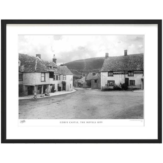 'Corfe Castle, the Hotels 1899' by Francis Frith - Picture Frame Photograph Print on Paper The Francis Frith Collection Size: 40cm H x 50cm W x 2.3cm on Productcaster.