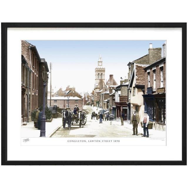 'Congleton, Lawton Street 1898' by Francis Frith - Picture Frame Photograph Print on Paper The Francis Frith Collection Size: 45cm H x 60cm W x 2.3cm on Productcaster.