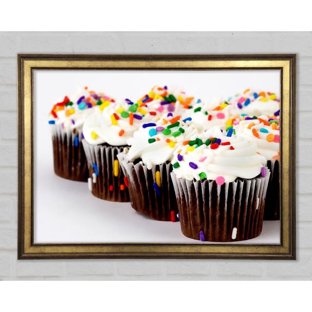 Cupcake Srinkles - Single Picture Frame Art Prints Ebern Designs Size: 42cm H x 59.7cm W x 1.5cm D on Productcaster.