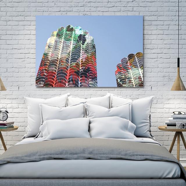 Chicago Colour Card by Kent Youngstrom - Wrapped Canvas Graphic Art Print East Urban Home Size: 30 cm H x 46 cm W x 4 cm D on Productcaster.