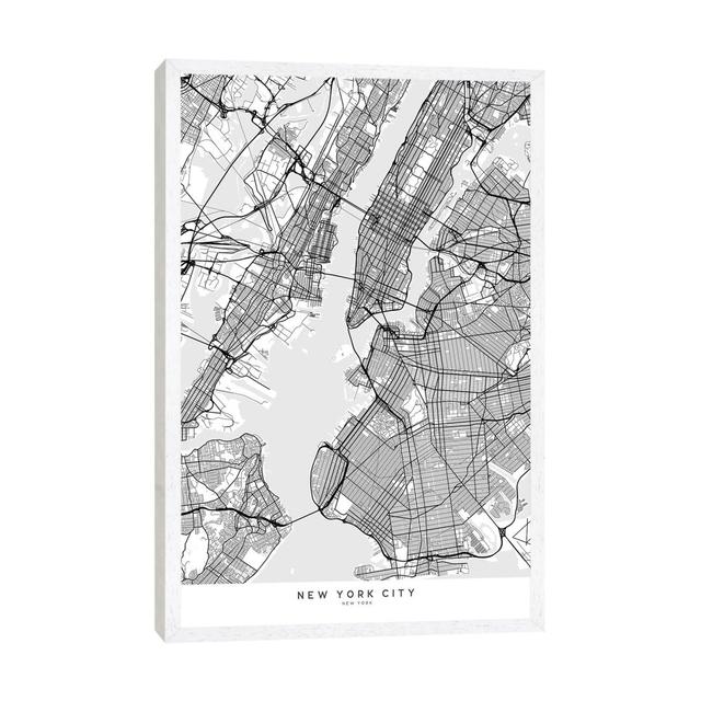 Scandinavian Style Map Of New York City by Blursbyai - Gallery-Wrapped Canvas Giclée on Canvas Trent Austin Design Size: 101.6cm H x 66.04cm W x 3.81c on Productcaster.