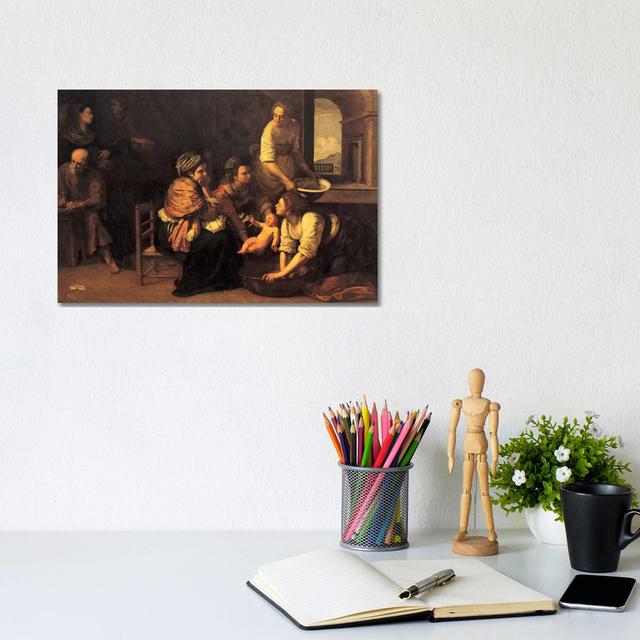 Birth Of Saint John The Baptist, 1633-35 by Artemisia Gentileschi - Wrapped Canvas Print Rosalind Wheeler Size: 20.32cm H x 30.48cm W x 1.91cm D on Productcaster.