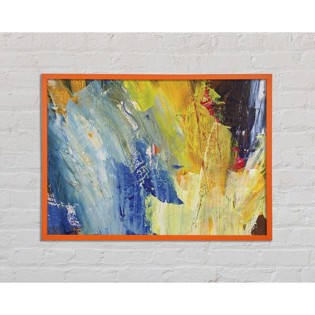 Hard Strokes of Colour - Single Picture Frame Art Prints Ivy Bronx Size: 29.7cm H x 42cm W on Productcaster.