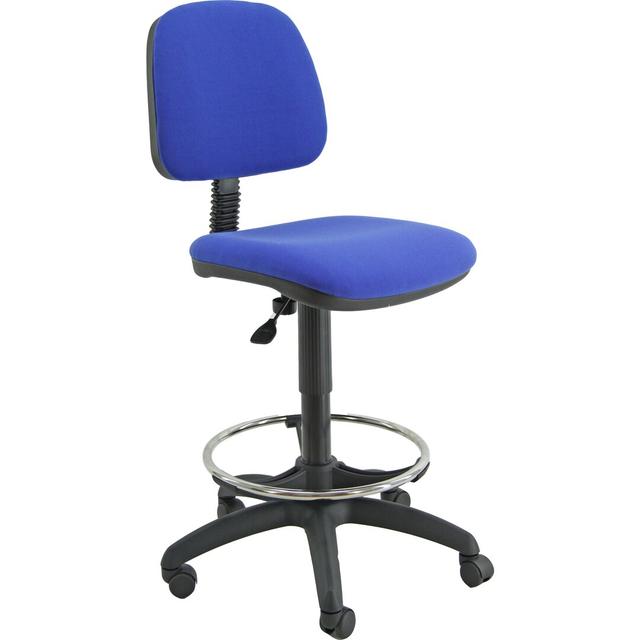 Hartsdale Ergonomic Draughtsman Chair Ebern Designs Upholstery Colour: Blue on Productcaster.