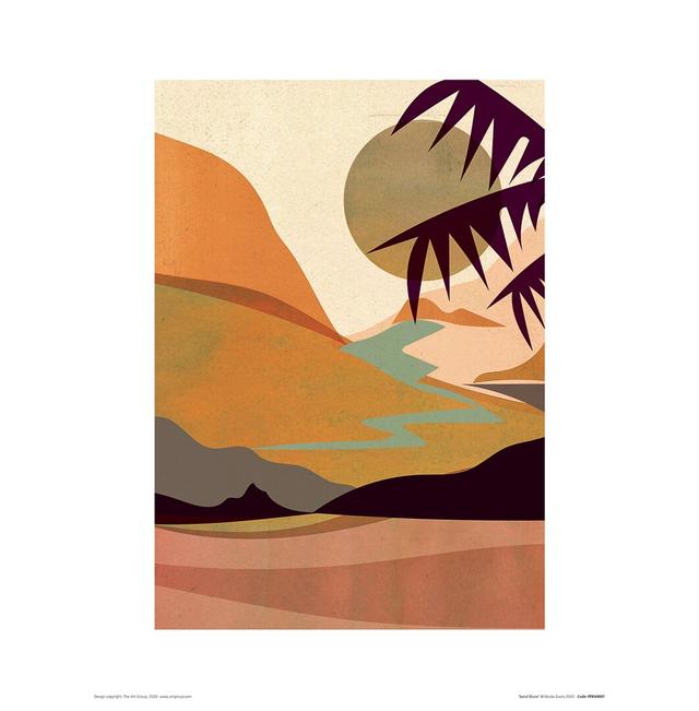 Sand Dune by Nicola Evans - Graphic Art Print on Paper 17 Stories Size: 40cm H x 30cm W x 0.1cm D on Productcaster.