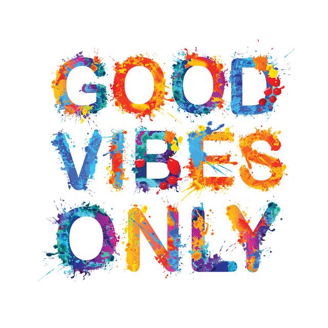 Good Vibes Only Happy Larry Size: 51cm H x 51cm W on Productcaster.