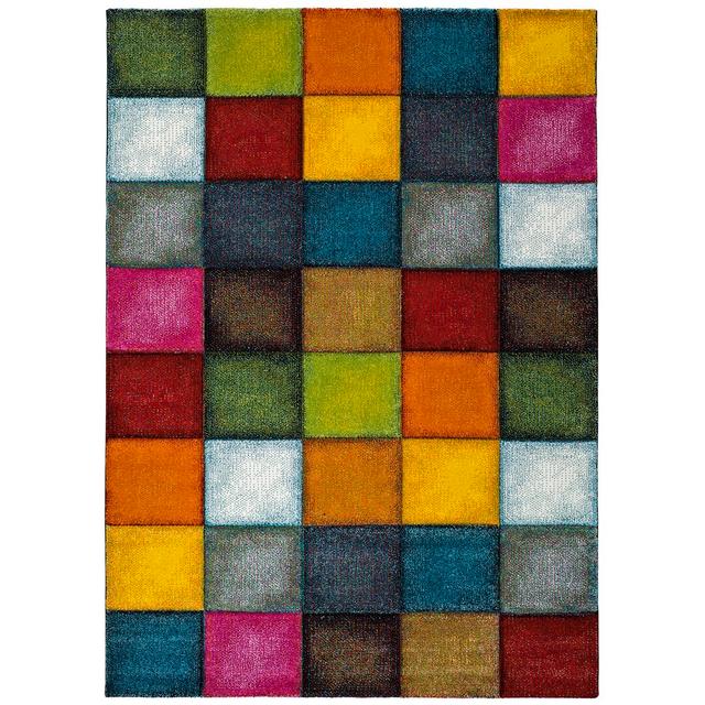 Aguilar Yellow/Green/Blue Rug Ebern Designs Rug Size: Rectangle 120 X 170cm on Productcaster.