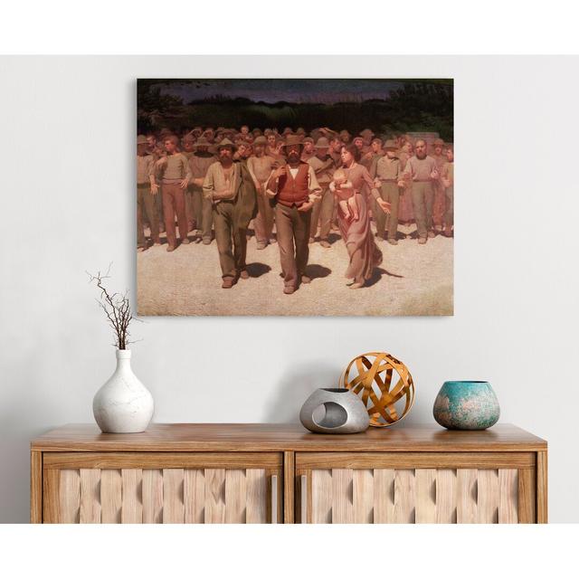 The Fourth State by Giuseppe Pellizza Da Volpedo - Wrapped Canvas Art Print Ophelia & Co. Size: 90cm H x 120cm W x 4cm D on Productcaster.